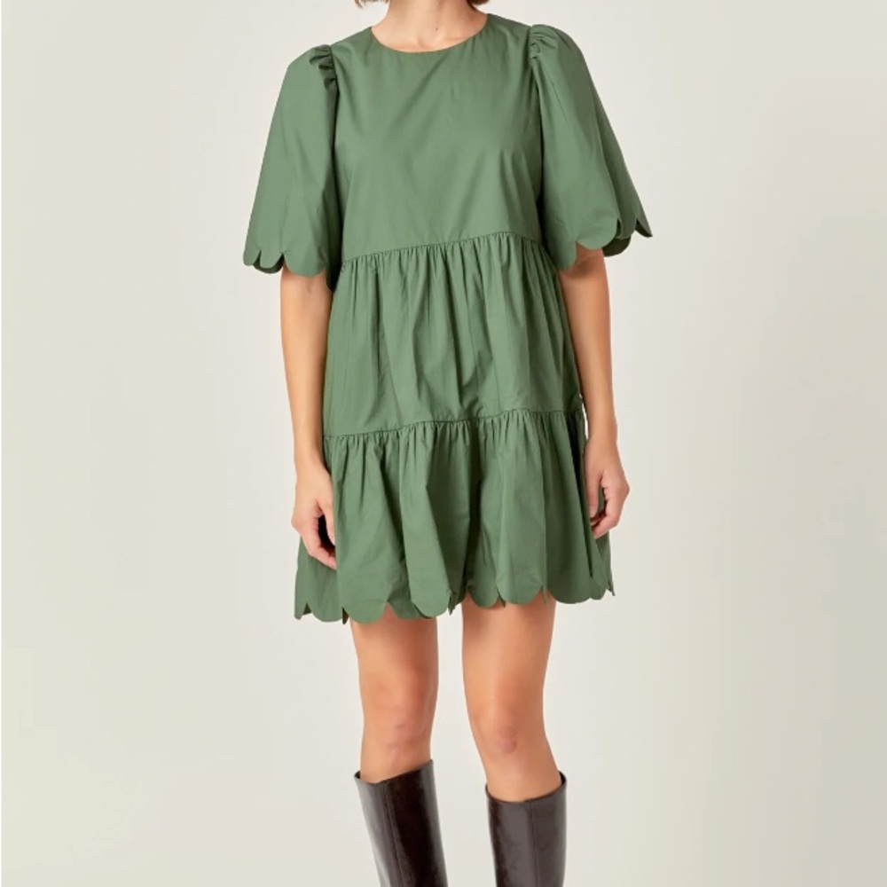 English Factory Scallop Dress